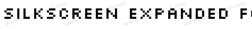 Silkscreen Expanded Font字体转换